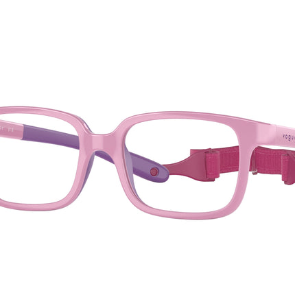 VOGUE JUNIOR OPHTHAL VY2016 Pillow Eyeglasses  3027-Full Pink On Violet Rubber 42-115-14 - Color Map Pink