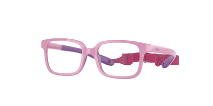VOGUE JUNIOR OPHTHAL VY2016 Pillow Eyeglasses  3027-Full Pink On Violet Rubber 42-115-14 - Color Map Pink