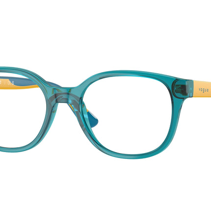 VOGUE JUNIOR OPHTHAL VY2020 Pillow Eyeglasses  3068-Transparent Blue 45-125-16 - Color Map Blue