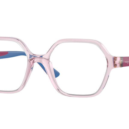 VOGUE JUNIOR OPHTHAL VY2022 Irregular Eyeglasses  2765-Transparent Light Purple 47-125-16 - Color Map Violet