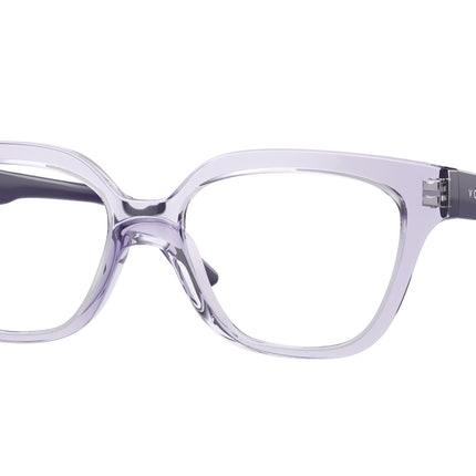 VOGUE JUNIOR OPHTHAL VY2023 Irregular Eyeglasses  2745-Transparent Violet 48-125-15 - Color Map Violet