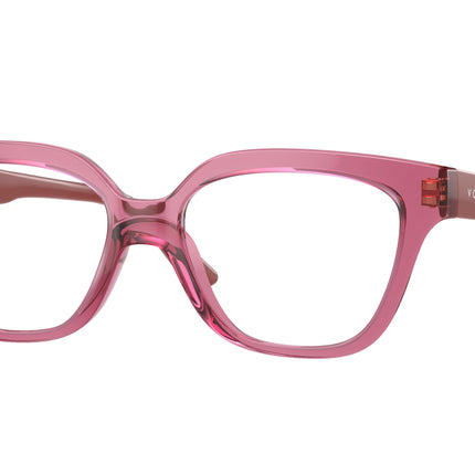 VOGUE JUNIOR OPHTHAL VY2023 Irregular Eyeglasses  3065-Transparent Purple 48-125-15 - Color Map Violet