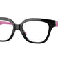 VOGUE JUNIOR OPHTHAL VY2023 Irregular Eyeglasses  W44-Black 48-125-15 - Color Map Black