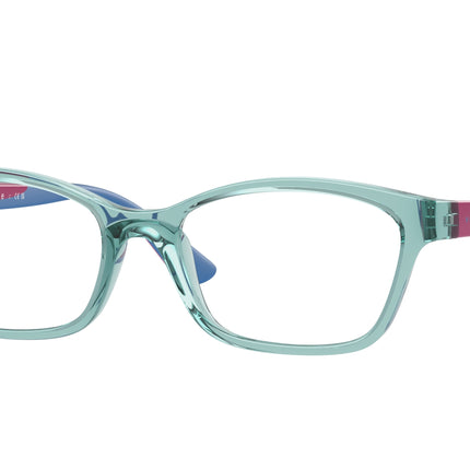 VOGUE JUNIOR OPHTHAL VY2024 Cat Eye Eyeglasses  3032-Transparent Sage 49-125-16 - Color Map Green