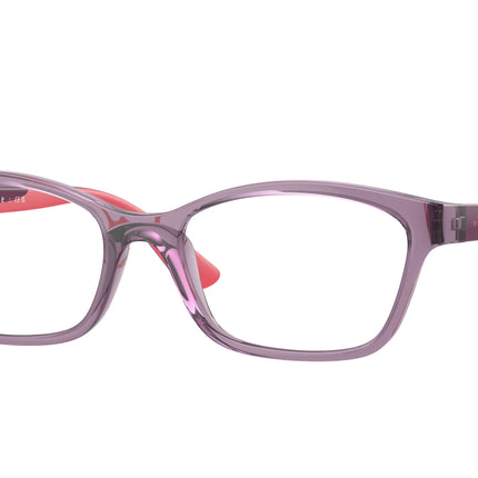 VOGUE JUNIOR OPHTHAL VY2024 Cat Eye Eyeglasses  3064-Transparent Violet 49-125-16 - Color Map Violet