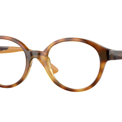 VOGUE JUNIOR OPHTHAL VY2025 Oval Eyeglasses  2718-Dark Havana 45-125-17 - Color Map Brown