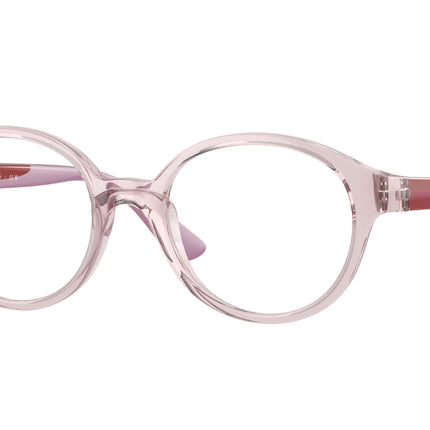 VOGUE JUNIOR OPHTHAL VY2025 Oval Eyeglasses  2942-Transparent Rose 45-125-17 - Color Map Pink