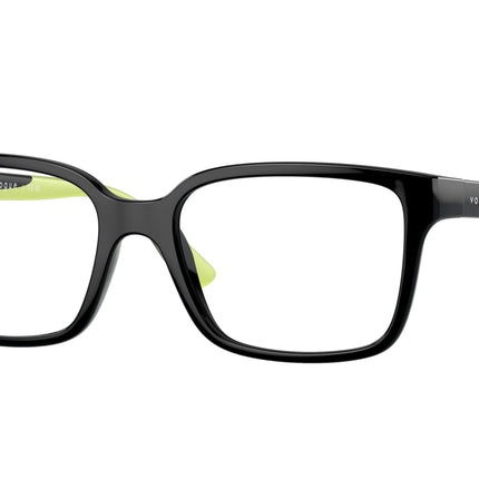 VOGUE JUNIOR OPHTHAL VY2026 Rectangle Eyeglasses  W44-Black 49-130-16 - Color Map Black