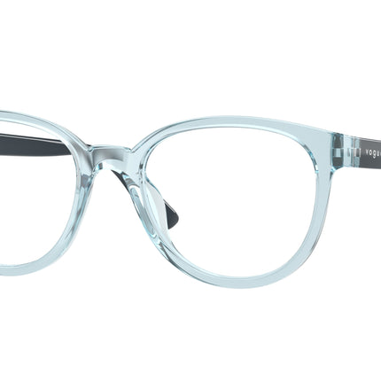 VOGUE JUNIOR OPHTHAL VY2029 Pillow Eyeglasses  2582-Transparent Azure 47-130-17 - Color Map Blue