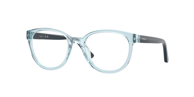 VOGUE JUNIOR OPHTHAL VY2029 Pillow Eyeglasses  2582-Transparent Azure 47-130-17 - Color Map Blue