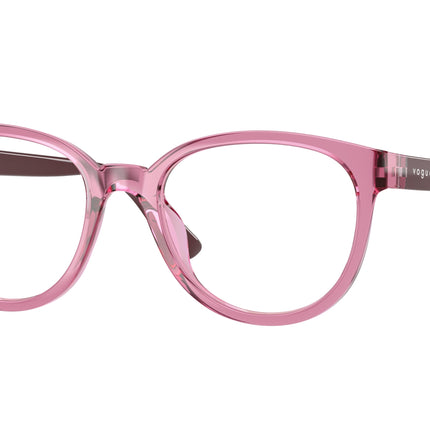 VOGUE JUNIOR OPHTHAL VY2029 Pillow Eyeglasses  2613-Transparent Dark Rose 47-130-17 - Color Map Pink