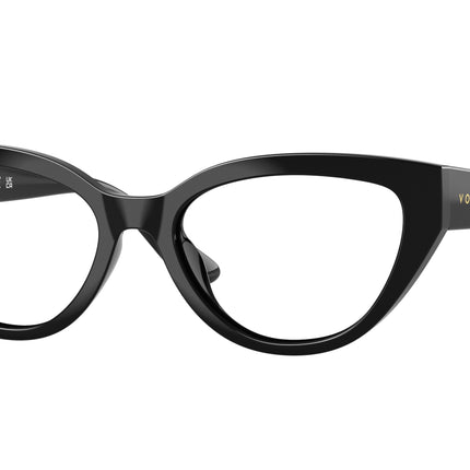 VOGUE JUNIOR OPHTHAL VY2031 Butterfly Eyeglasses  W44-Black 50-130-16 - Color Map Black