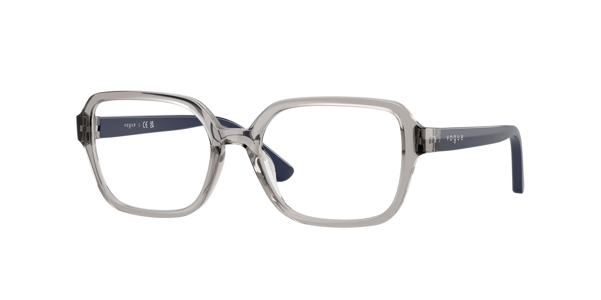 VOGUE JUNIOR OPHTHAL VY2032 Irregular Eyeglasses  2726-Transparent Grey 49-130-16 - Color Map Grey