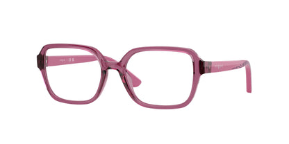 VOGUE JUNIOR OPHTHAL VY2032 Irregular Eyeglasses  2761-Transparent Purple 49-130-16 - Color Map Violet