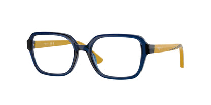 VOGUE JUNIOR OPHTHAL VY2032 Irregular Eyeglasses  3214-Transparent Dark Blue 49-130-16 - Color Map Blue
