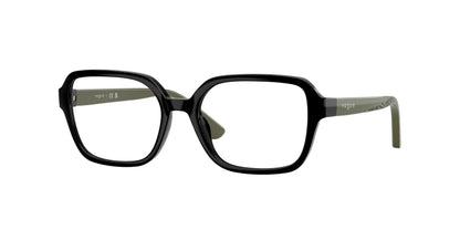 VOGUE JUNIOR OPHTHAL VY2032 Irregular Eyeglasses  W44-Black 49-130-16 - Color Map Black