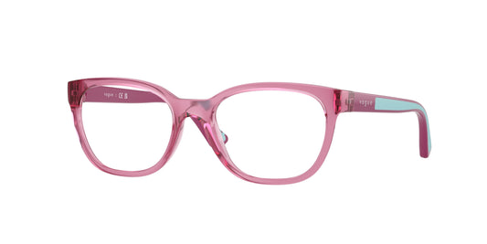 VOGUE JUNIOR OPHTHAL VY2033 Pillow Eyeglasses  2613-Transparent Dark Rose 48-125-16 - Color Map Pink