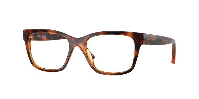 VOGUE JUNIOR OPHTHAL VY2034 Pillow Eyeglasses  2718-Total Dark Havana 51-135-16 - Color Map Brown