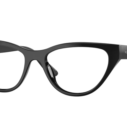 VOGUE JUNIOR OPHTHAL VY2035 Cat Eye Eyeglasses  W44-Black 51-135-16 - Color Map Black