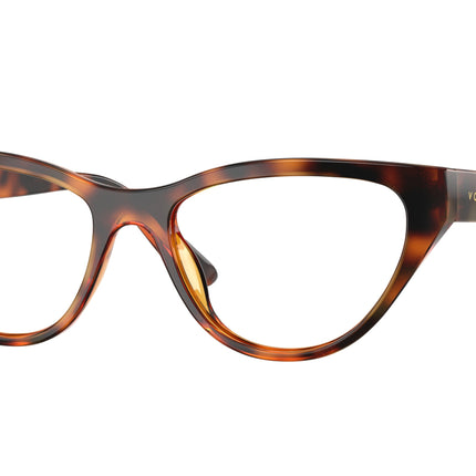 VOGUE JUNIOR OPHTHAL VY2035 Cat Eye Eyeglasses  W656-Dark Havana 51-135-16 - Color Map Brown