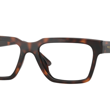 VOGUE JUNIOR OPHTHAL VY2040 Rectangle Eyeglasses  2718-Total Dark Havana 49-135-16 - Color Map Brown