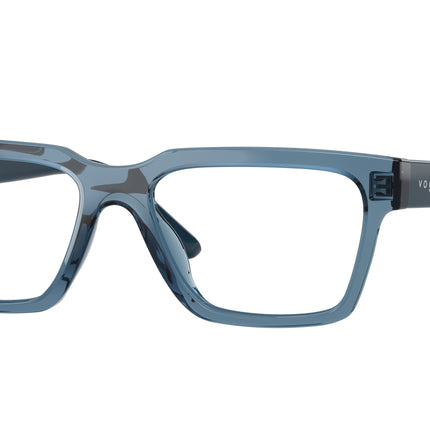VOGUE JUNIOR OPHTHAL VY2040 Rectangle Eyeglasses  2764-Transparent Blue 49-135-16 - Color Map Blue