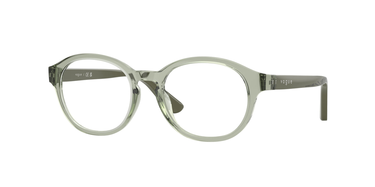 VOGUE JUNIOR OPHTHAL VY2041 Phantos Eyeglasses  3022-Transparent Green 47-130-17 - Color Map Green