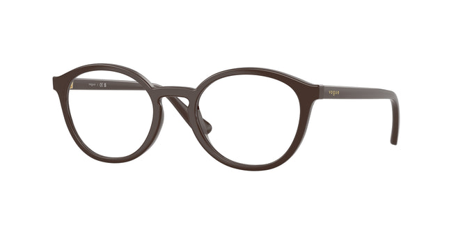 VOGUE JUNIOR OPHTHAL VY2044 Phantos Eyeglasses  2252-Full Brown 48-135-19 - Color Map Brown