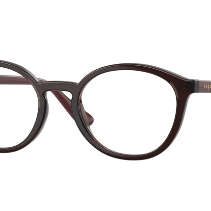 VOGUE JUNIOR OPHTHAL VY2044 Phantos Eyeglasses  3270-Transparent Bordeaux 48-135-19 - Color Map Red