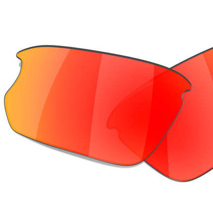 Oakley BISPHAERA OO9400LS Rectangle Clip-On  000011- 68-136-7 - Color Map Prizm Ruby