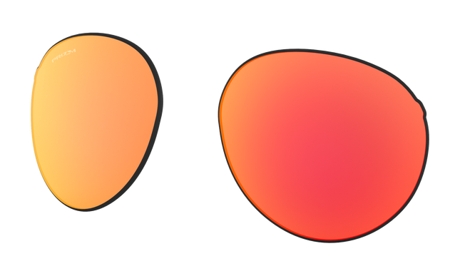 Oakley FORAGER (A) OO9421FLS Round Clip-On  000002- 58-134-18 - Color Map Prizm Ruby