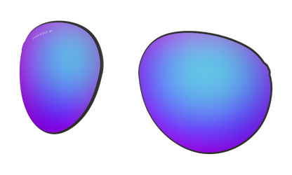 Oakley FORAGER (A) OO9421FLS Round Clip-On  000004- 58-134-18 - Color Map Prizm Sapphire Polarized