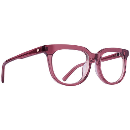 Spy Bewilder Optical 53 Eyeglasses Translucent Salmon Medium