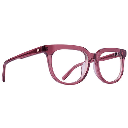 Spy Bewilder Optical 55 Eyeglasses Translucent Salmon Medium