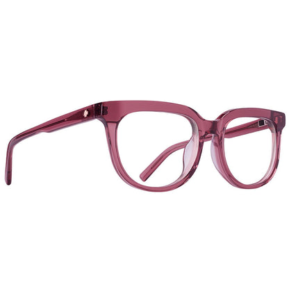 Spy Bewilder Optical 55 Eyeglasses Translucent Salmon Medium