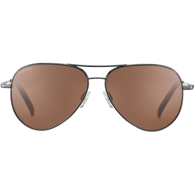 Serengeti CARRARA XL Sunglasses Shiny Gunmetal Extra Large