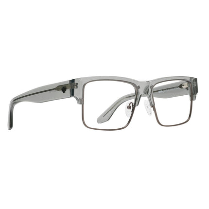 Spy CYRUS 5050 OPTICAL 58 Eyeglasses Crystal Smoke Matte Dark Gunmetal Large