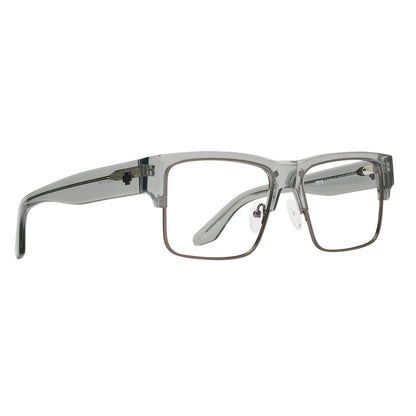 Spy CYRUS 5050 OPTICAL 58 Eyeglasses Crystal Smoke Matte Dark Gunmetal Large
