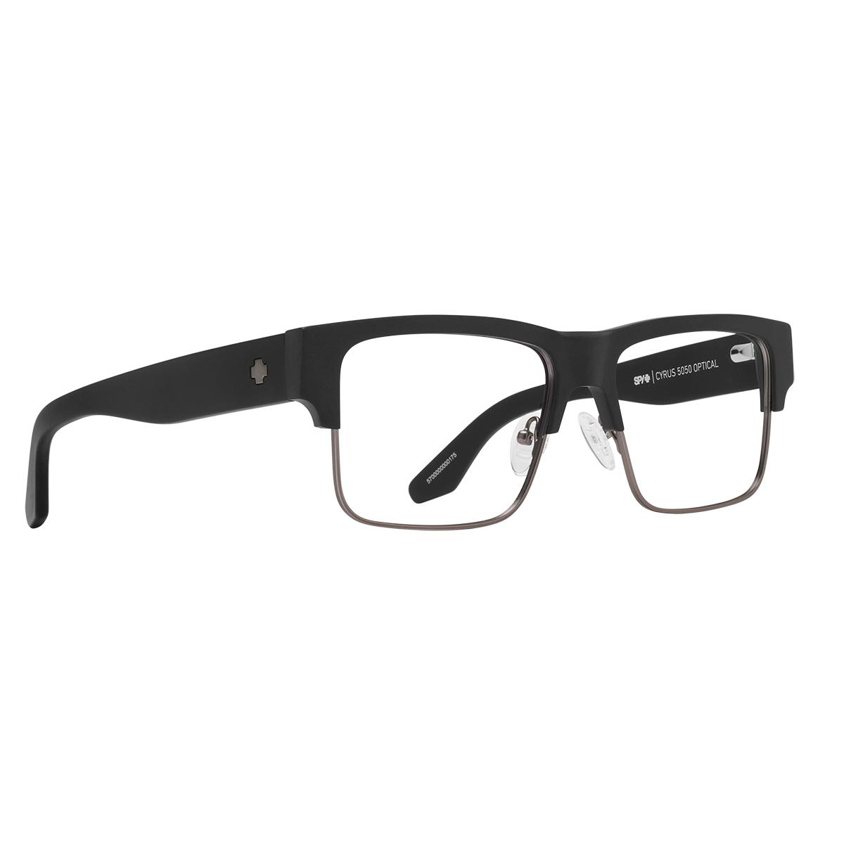 Spy CYRUS 5050 OPTICAL 60 Eyeglasses Matte Black Matte Dark Gunmetal Extra Large