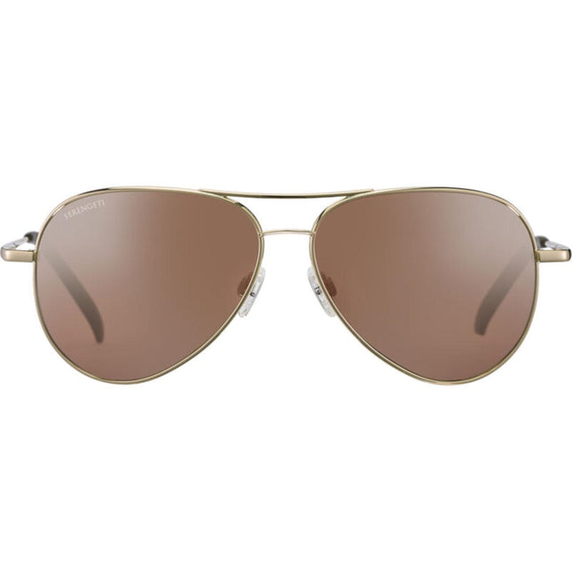 Serengeti Carrara Sunglasses Bold Gold Shiny Medium