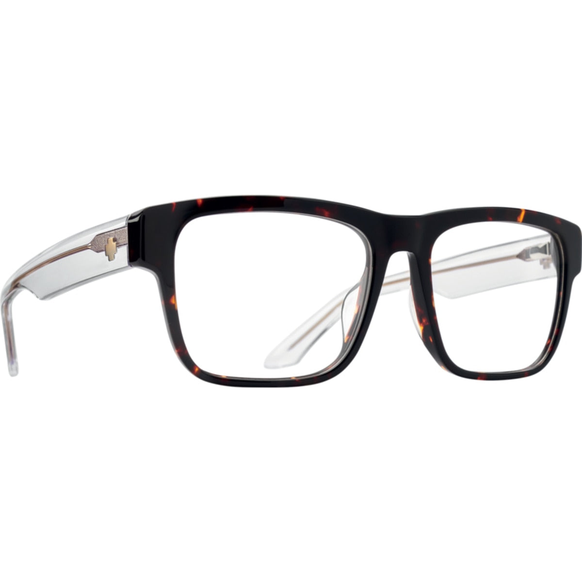 Spy DISCORD OPTICAL 56 Eyeglasses Dark Tort Crystal Medium, Large