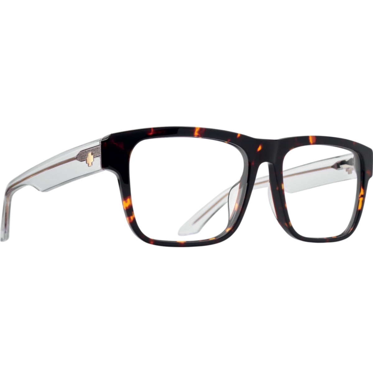 Spy DISCORD OPTICAL 58 Eyeglasses Dark Tort Crystal Large