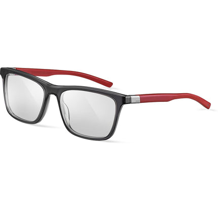 Bolle Feld 01 Eyeglasses Transparent Smoke Shiny Red Matte Large