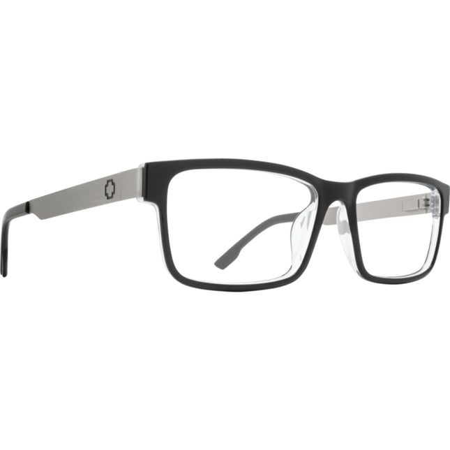 Spy HALE 58 Eyeglasses Black Clear Gunmetal Medium