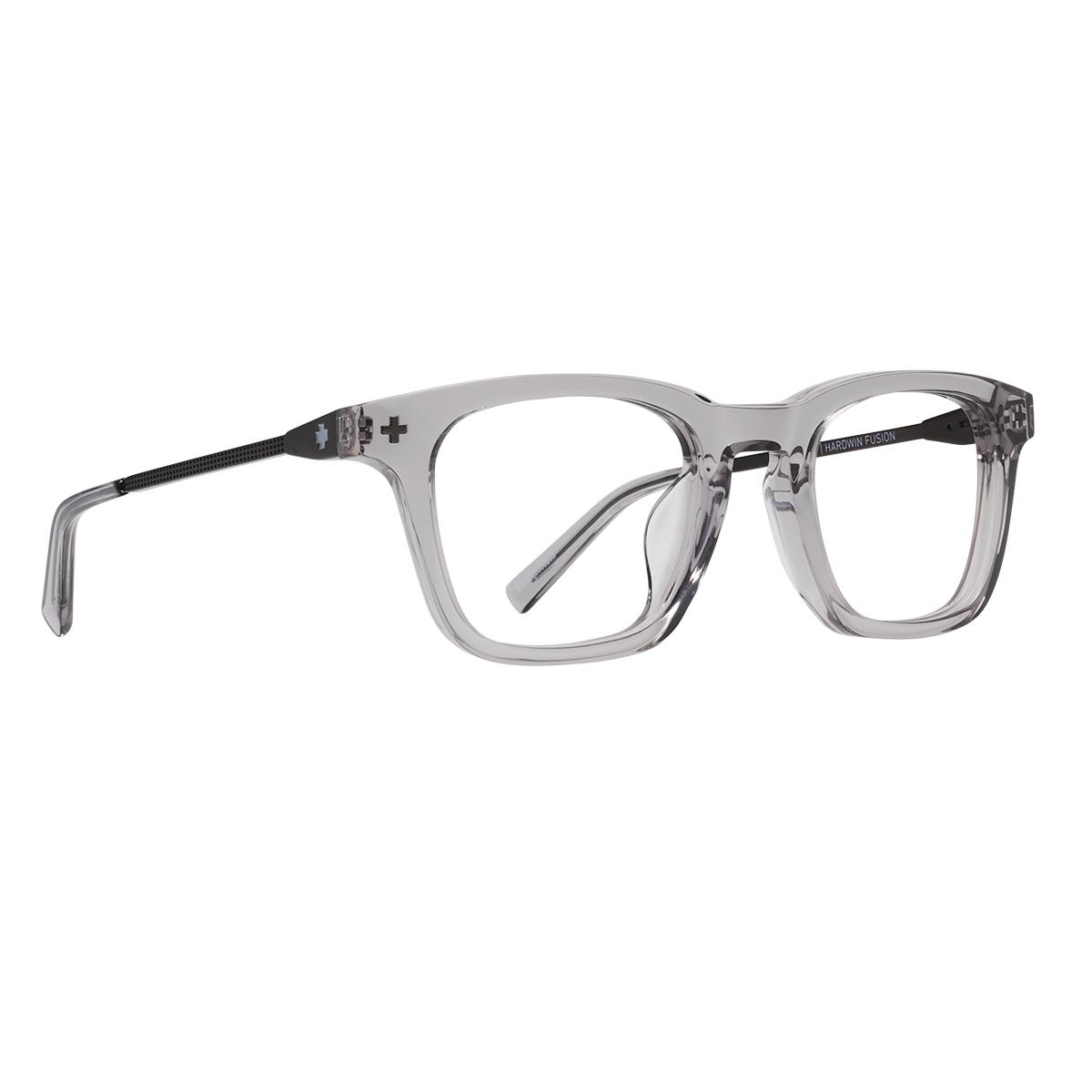 Spy HARDWIN FUSION 52 Eyeglasses Crystal Smoke Matte Dark Gunmetal Small
