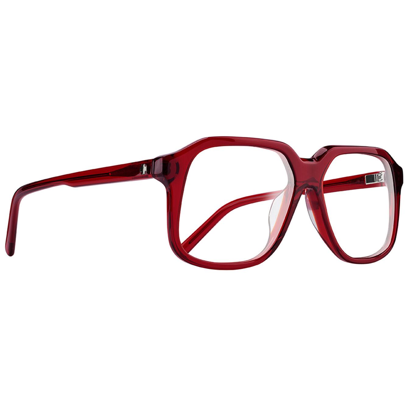 Spy Hot Spot Optical 58 Eyeglasses Translucent Brick Medium-Large