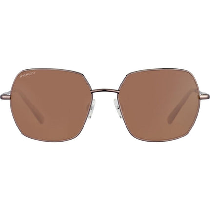 Serengeti Loy Sunglasses Shiny Chocolate Brown Medium, Medium-Large, Large