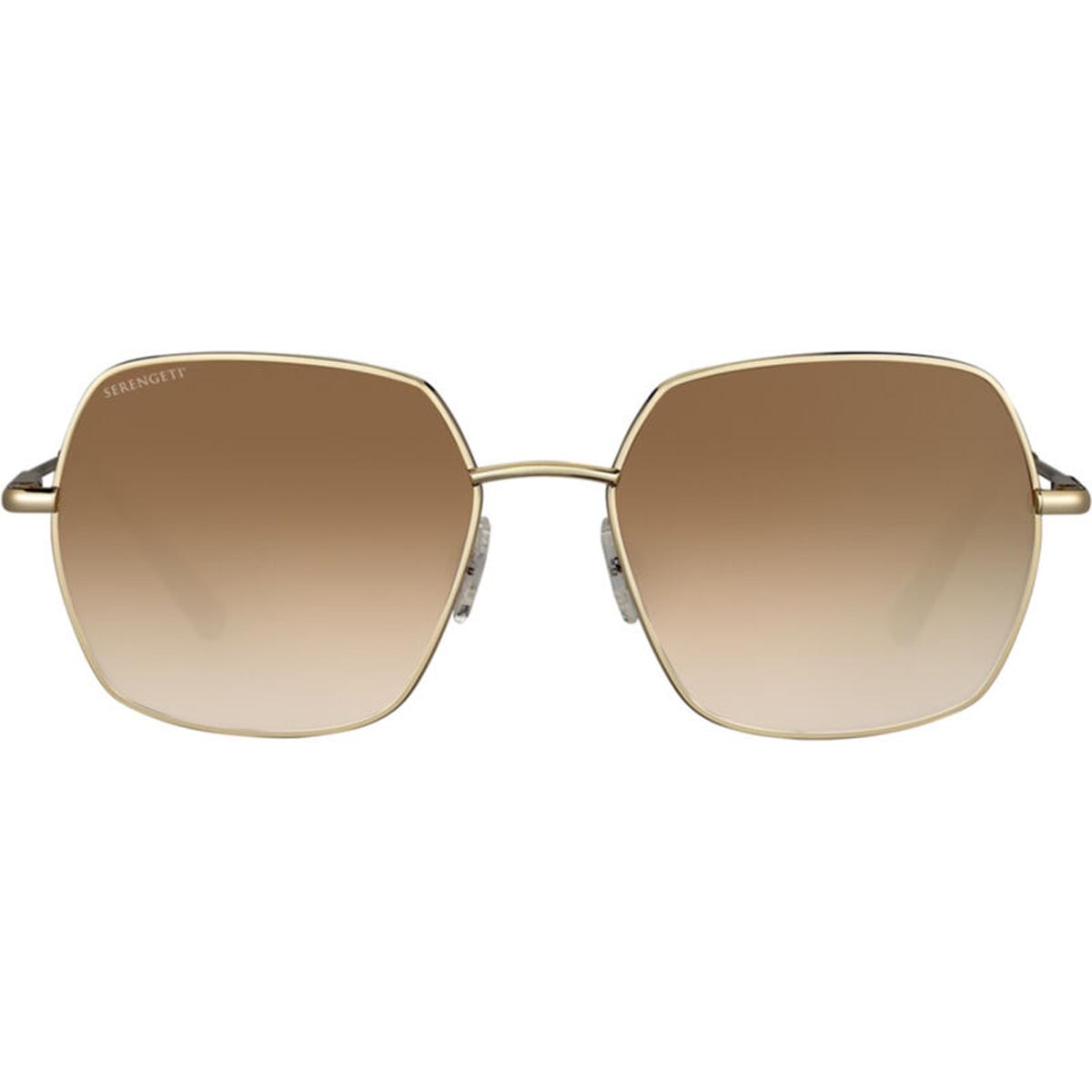 Serengeti Loy Sunglasses Shiny Light Gold Medium, Medium-Large, Large