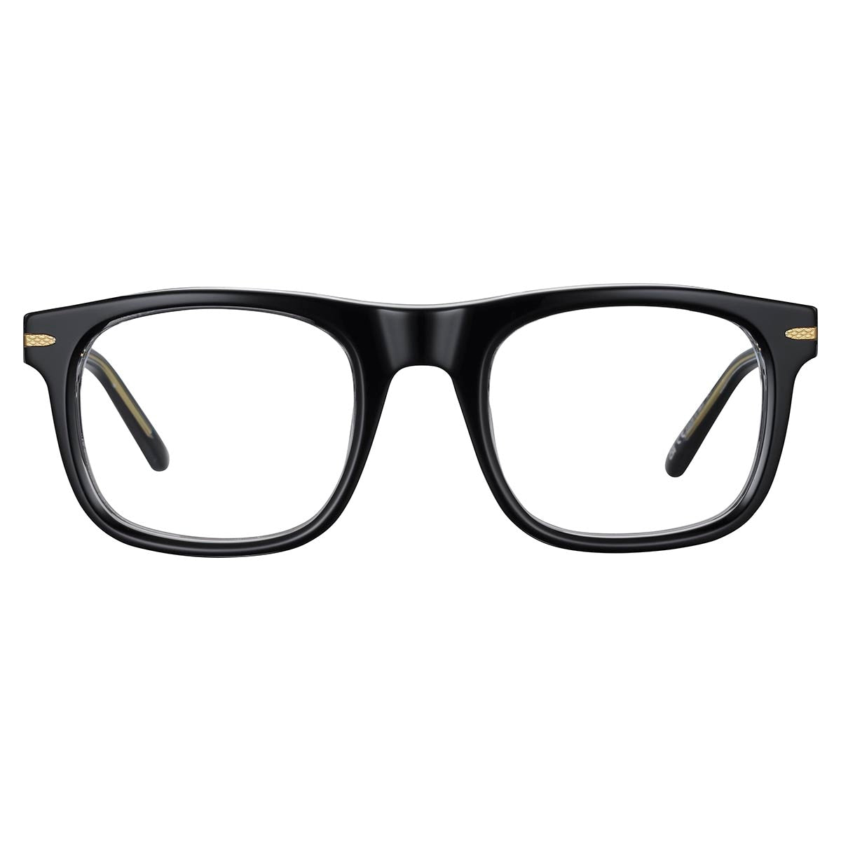 Serengeti Nelson Optic Eyeglasses Shiny Black Transparent Layer Medium-Large