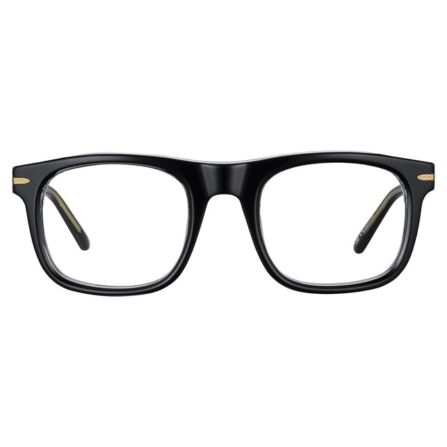 Serengeti Nelson Optic Eyeglasses Shiny Black Transparent Layer Medium-Large
